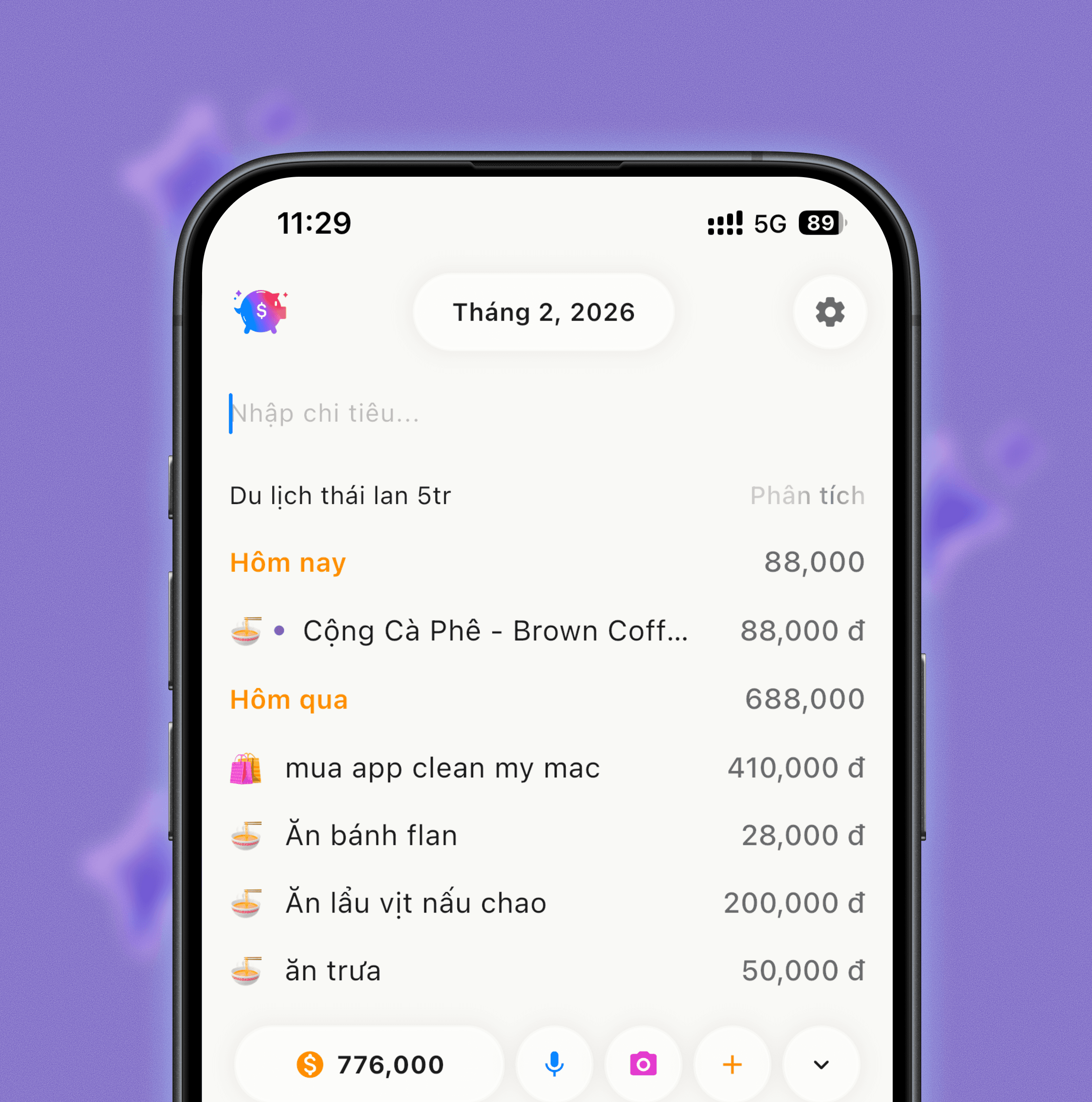 Nhập liệu bằng 1 dòng văn bản